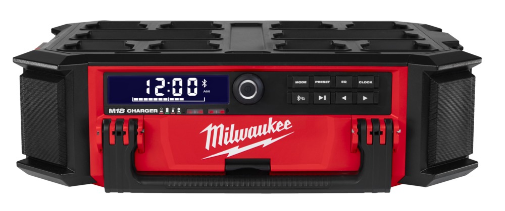 Diverse Treble Verstelbaar Milwaukee Packout Radio/Lader M18 PRCDAB+-0 - Bouwmaat