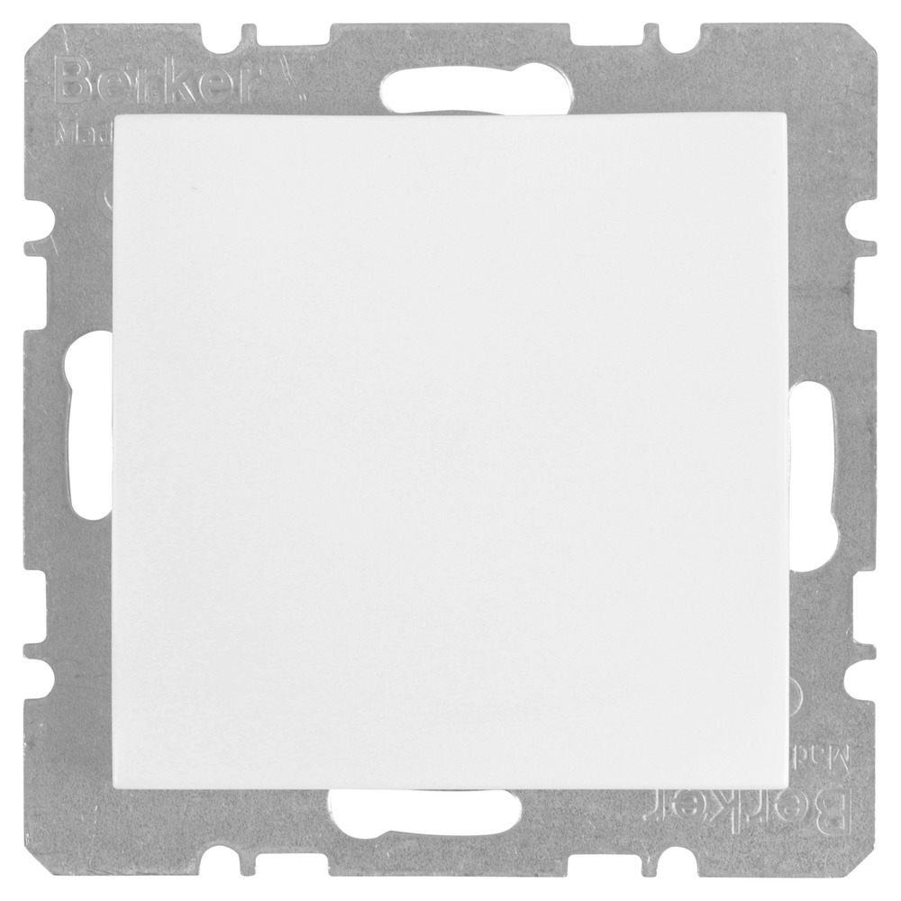 Berker S1 Inbouw Blindplaat Polarwit - Bouwmaat