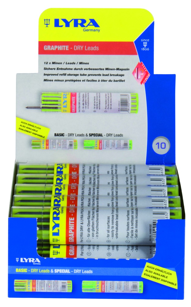 lyra dry profi giant navulling 2b grafiet 12st