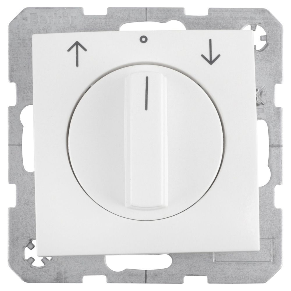 Berker S1 Inbouw Schakelaar Jaloezie Polarwit - Bouwmaat