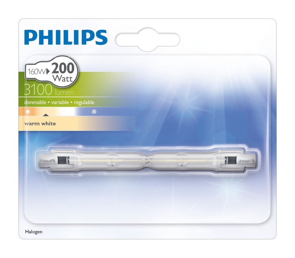 moeilijk ochtendgloren regelmatig Philips halogeen staaflamp R7S 160W warmwit - Bouwmaat
