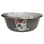 Voerbak Doggie Grijs