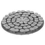 Lickmat Daisy Grijs  29x29x3 cm