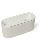 Keramische drinkfontijn Lichtgrijs