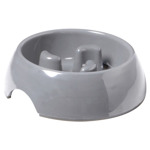 Anti-schrok voerbak s 200ml Grijs  Small  Ø14 cm