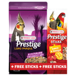 Loro Parque Australian parakeet Mix PROMO met stick 1 kg