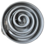 Slow Feeder Swirl Grijs Ø30x5 cm