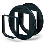 Adapterset voor kattenluik Grijs