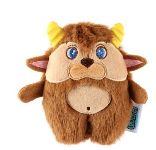 Knuffel met latex Monster Bruin  14x14x4 cm