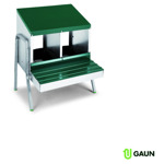 Legnest Met Pootjes 2 Compartimenten Groen|Aluminium  54x50x