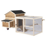 Kippenhok Dexter Houtkleur  205x123x112 cm