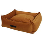 Mand Cocoon Velours Koper  Medium  70x60x20 cm