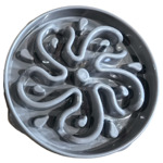 Slow Feeder Flower Grijs Ø30x5 cm