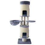 Krabpaal Riley Grijs|Wit 58x48x175 cm