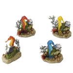 Decor zeepaardjes Assorti 9x6x10,5 cm