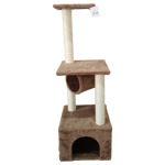 Krabpaal Yuki Bruin|Wit 37x37x110 cm