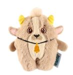Knuffel met latex Geit Beige  14x16x4 cm