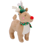 Kerst knuffel Rudolf Bruin 17x20x7 cm