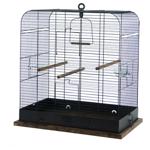 Retro vogelkooi Madeleine Bruin  62x37,5x57 cm