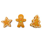 Kerst Gingerbread Bruin  11x9x2,5 cm