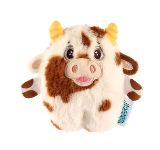 Knuffel met latex Koe Wit  14x15x4 cm