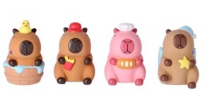 Hondenspeelgoed Latex Capibara's Assorti 13x8x7 cm