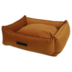 Mand Cocoon Velours Koper  Large  90x70x22 cm