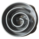 Slow Feeder Swirl Grijs Ø22x5 cm