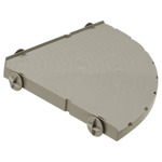 plateau ratten en frettenkooi Grijs  38x38x3 cm