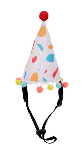 Party hoedje Multi-color 8x8x20 cm