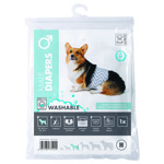 Wasbare Luier Wit|Grijs  M  22x25x6 cm