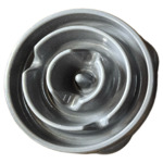 Slow Feeder Droplet Grijs Ø22x5 cm