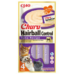 Churu Puree Hairball 4x14 g Tonijn