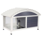 konijnenhok Jax Grijs|Wit  117x70x74 cm