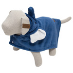 Honden Badcape Olifant Blauw  M