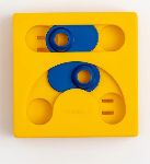 Kaya pawzle Geel|Blauw 12x12x4,5 cm