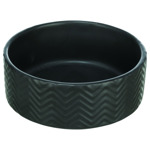Voer/waterbak Zwart  Ø13 cm