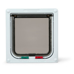 4-way locking kattenluik Wit