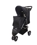 Hondenbuggy inklapbaar Zwart 80x46x100 cm