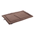 Benchkussen nubuck lederlook/teddy Bruin  Small  60x50 cm