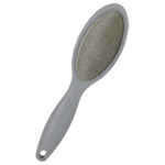 Pluizenborstel dubbelzijdig Grijs 6,2x25x2 cm