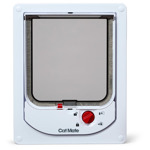 Electromagnetich kattenluik Wit