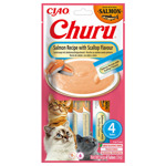 Churu Puree 4x14 g Zalm|Jacobsschelp