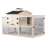 Kippenhok Ollie Houtkleur|Zwart  162x98x112 cm