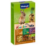 Konijn kracker 3in1 mu/gr/po 3 stuks Musli|Groente|Popcor
