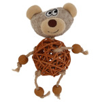 Naturals speeltje Beer Natural 12x7x5 cm