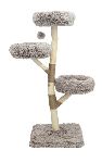 Krabpaal Ambrose Wit|Bruin 56x56x145 cm