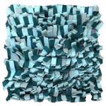 Snack- en speelmat Grijs|Groen  30x30 cm