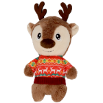 Kerst knuffel Rendier Bruin 17x10x7 cm