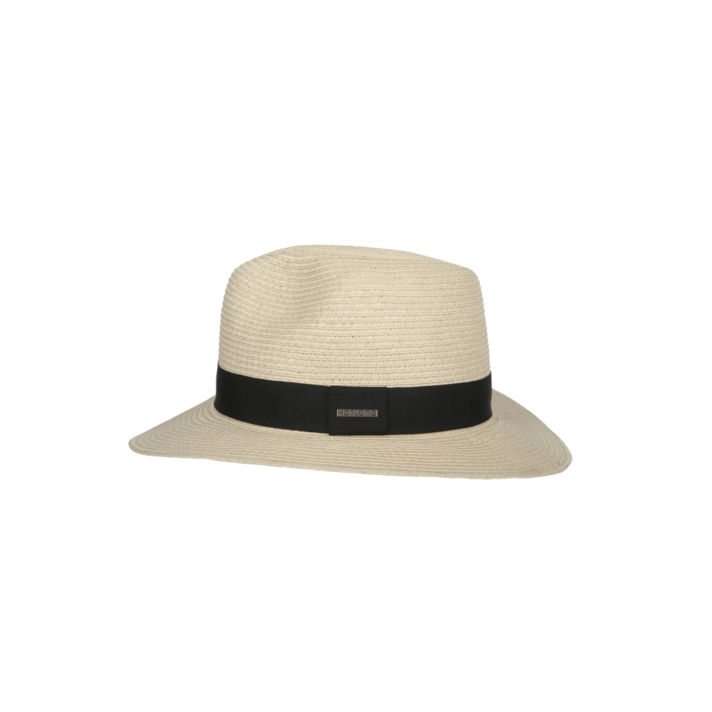 Hatland - UV-Fedora hoed voor volwassenen - Sim - Naturel - maat 57CM